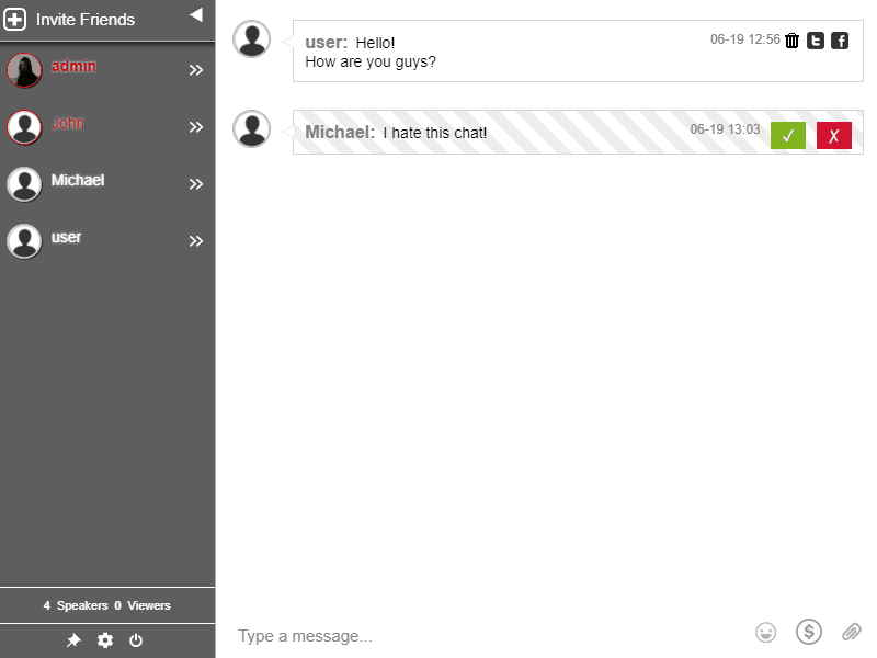 moderated chat