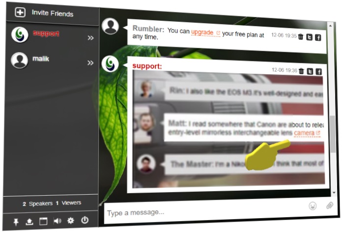 html chat widget