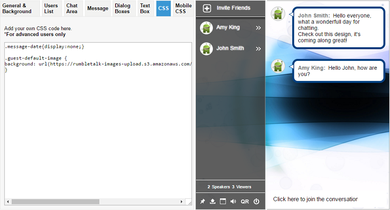 css group chat room