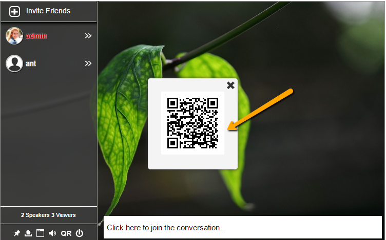 QR code hide