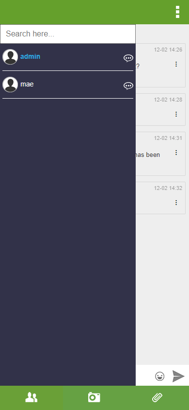 admin text color