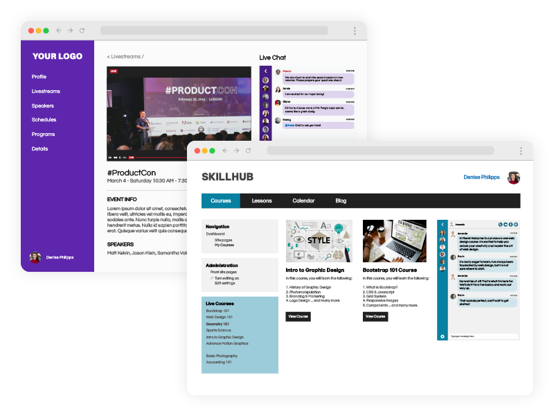 virtual event chat rooms