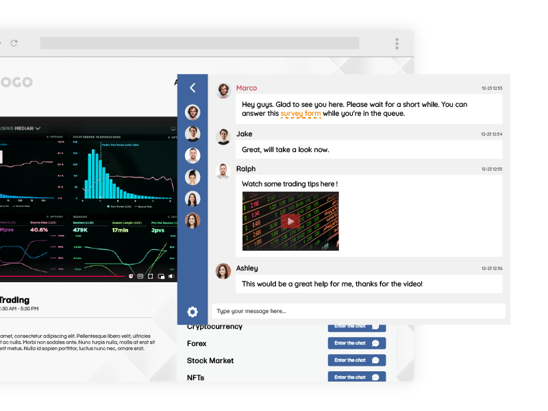 NoCode group chat for your members