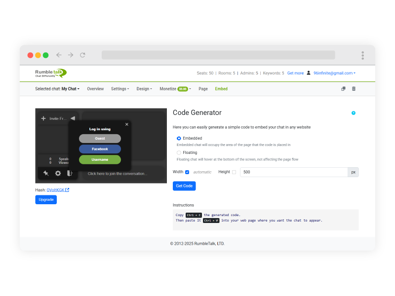 discord chat embed