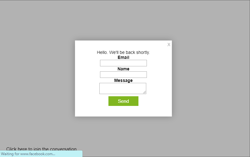 contact form