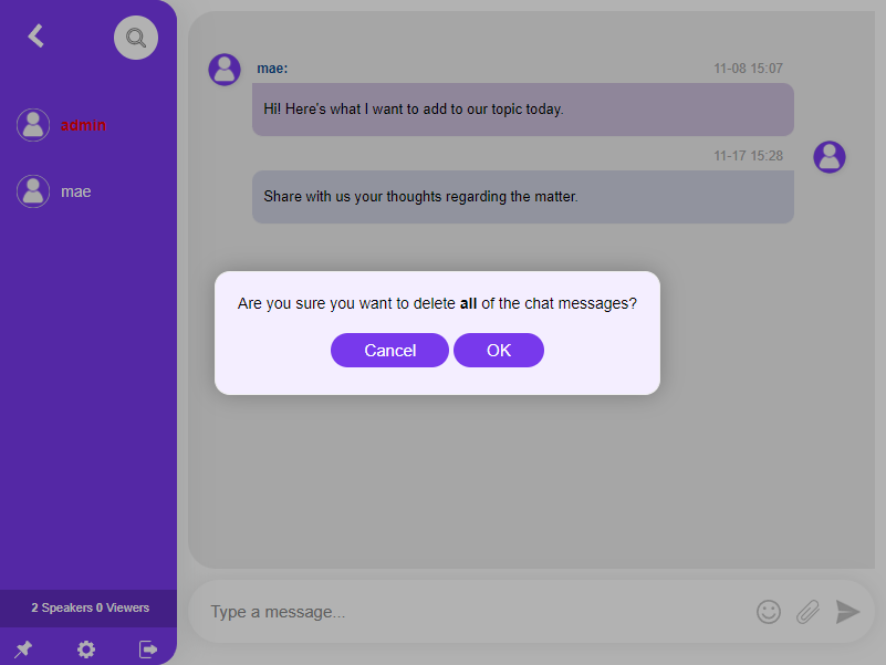 delete all messages