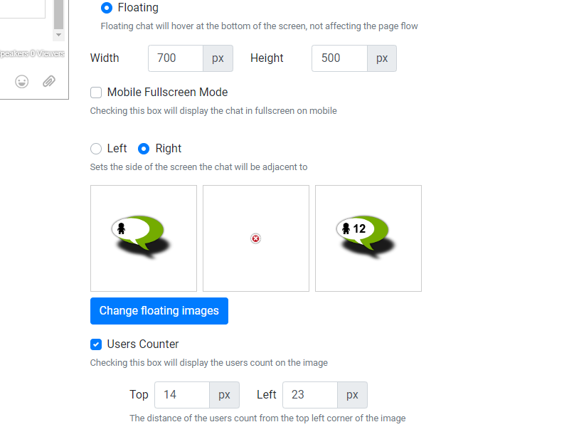 floating chat