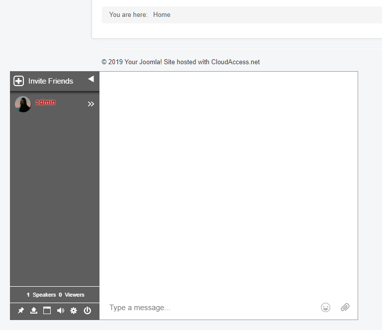 group chat in joomla