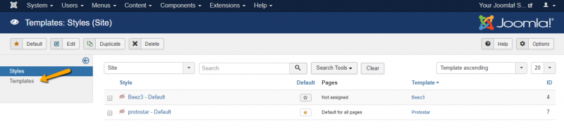 joomla template