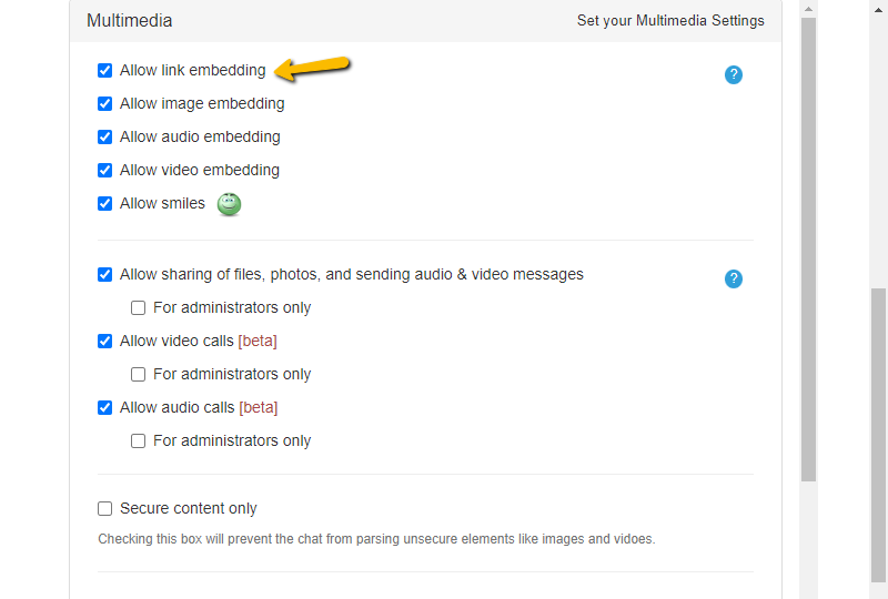 link embed