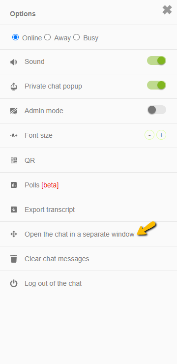 remove full screen