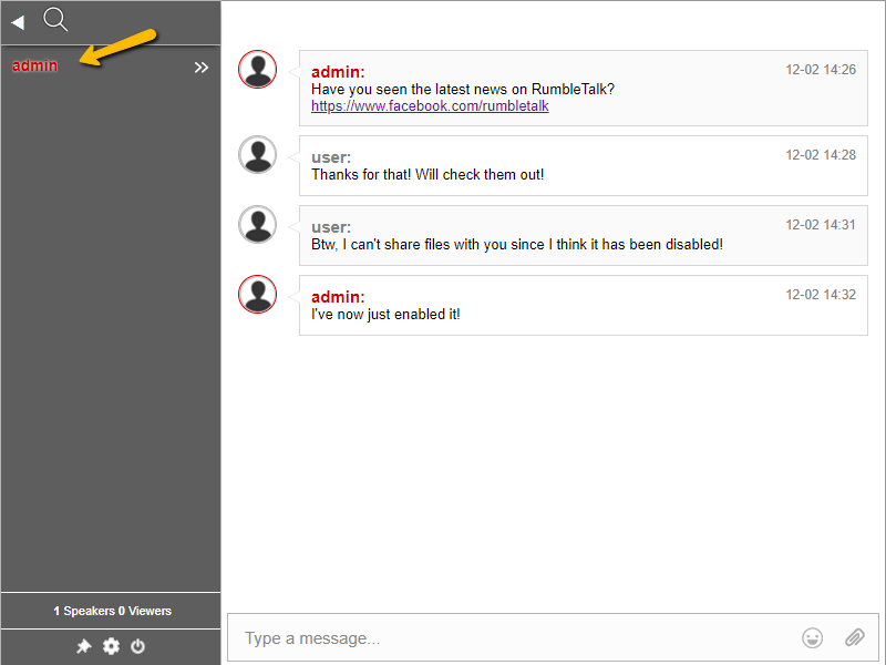 hide user icon