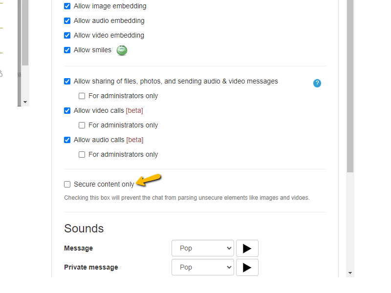 secure content