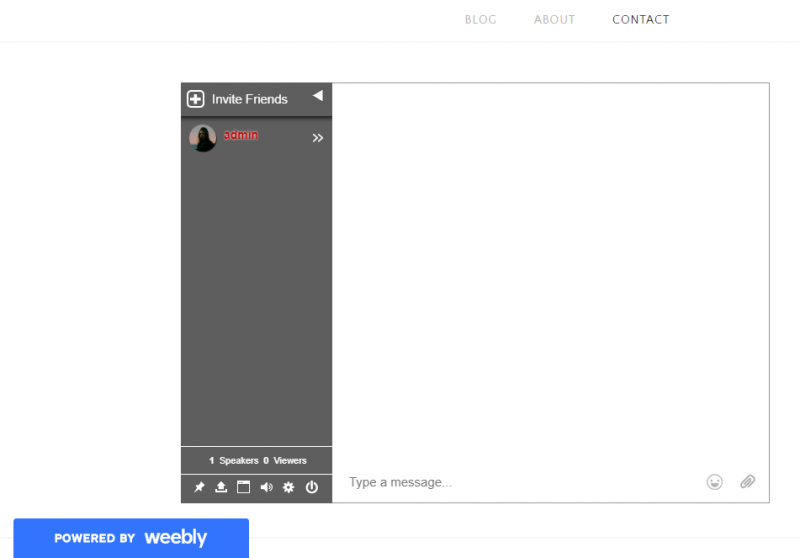 group chat in weebly