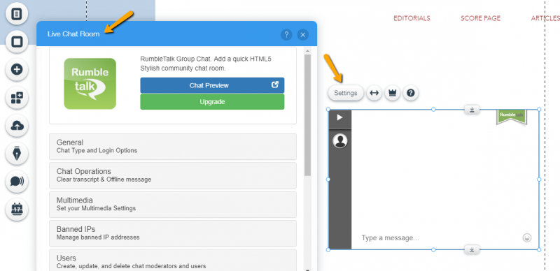 embed wix